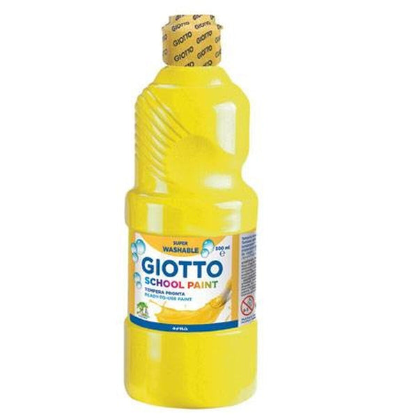 Tempera Giotto School Gelb 500 ml Waschbar (6 Stück)