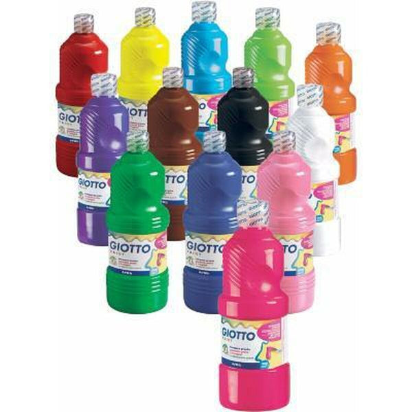 Tempera Giotto School Gelb 500 ml Waschbar (6 Stück)