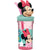 Becher mit Strohhalm Minnie Mouse CZ11337 3D Rosa