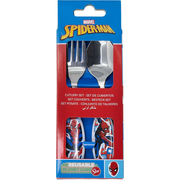 Besteckset Spider-Man CZ11342 Edelstahl Bunt 2 Stücke