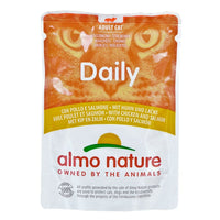 Katzenfutter Almo Nature Daily Huhn Lachsfarben 70 L 70 g