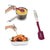 Küchenspatel Metaltex 29806410 Silikon 30 cm Weiß