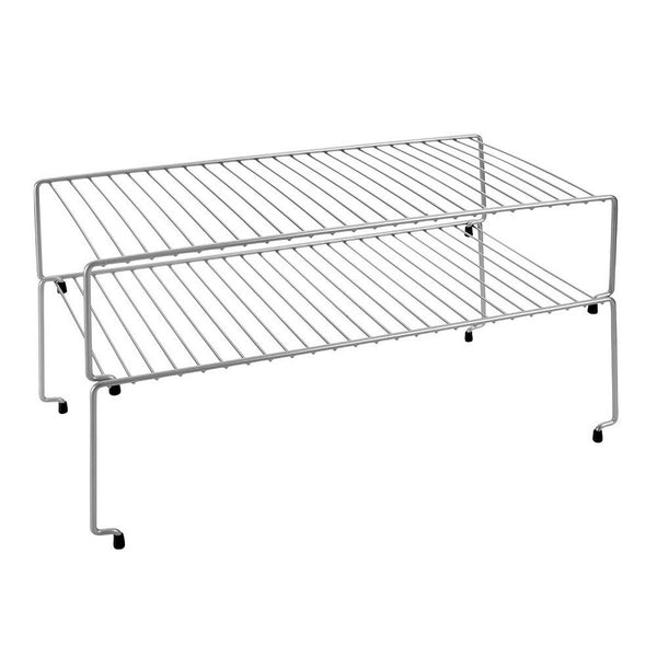Organizer für Küchenschränke Metaltex Sky Metall 48 x 33 x 24 cm Stapelbar Küche (2 Stück)