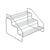 Regal Metaltex Steppo Metall (20 x 18 x 15 cm)