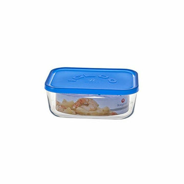 Lunchbox Borgonovo Igloo Blau rechteckig 400 ml 13,5 x 9,5 x 6,5 cm 19 x 13,5 x 7,2 cm