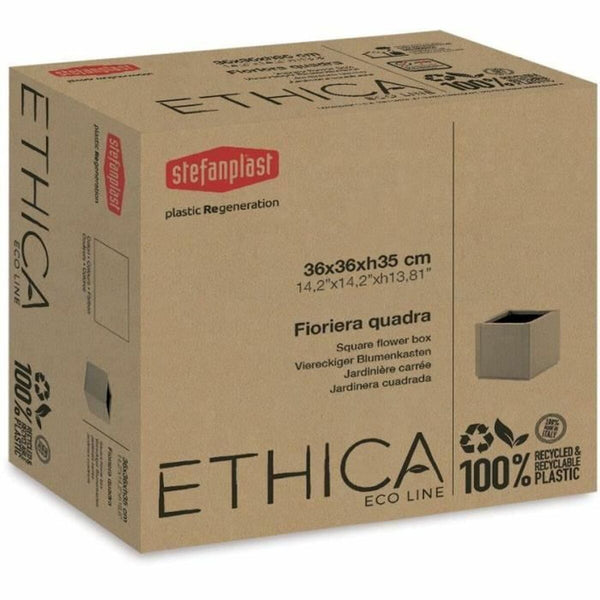 Blumentopf Stefanplast Taupe karriert