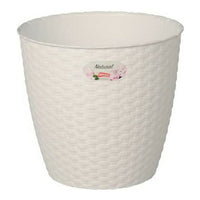 Blumentopf Stefanplast 73450 73450 Weiß Kunststoff 14 x 13 x 14 cm