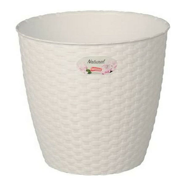 Blumentopf Stefanplast 73450 73450 Weiß Kunststoff 14 x 13 x 14 cm