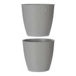 Blumentopf Stefanplast 3872129 Grau Kunststoff 29 x 26,5 x 29 cm