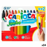 Marker-Set Carioca JUMBO Bunt 12 Stücke (24 Stück)