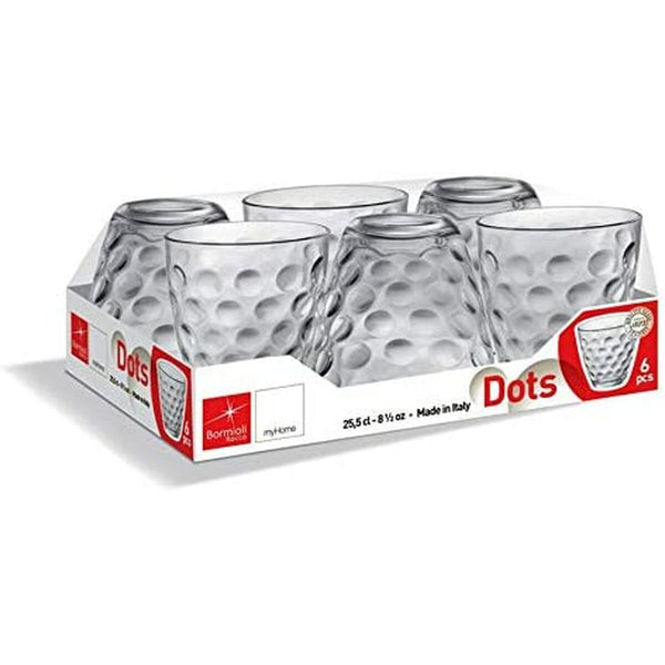 Gläserset Bormioli Rocco Dots 6 Stück Glas (250 ml)