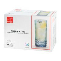 Gläserset Bormioli Rocco America'20s Blau 6 Stück Glas (490 ml)