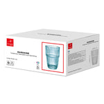 Wasserglas Bormioli Rocco Barshine Blau Glas 380 ml (6 Stück)