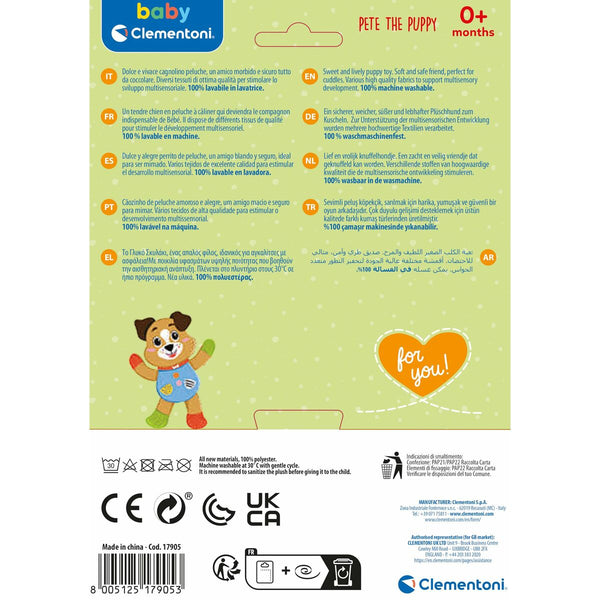 Plüschtier Clementoni Pete Hund 16 x 22,5 x 8,5 cm