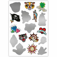 Bastelset Clementoni 17 Temporary Mystery Tattoos