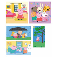 Set mit 10 Puzzeln Peppa Pig Clementoni SuperColor 220 Stücke