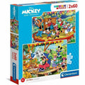 Kinderpuzzle Clementoni Mickey and friends 21620 27 x 19 cm 60 Stücke (2 Stück)