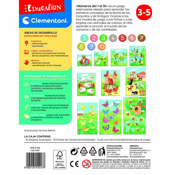 Lernspiel Clementoni Aprende los Números del 1 al 10 (ES)