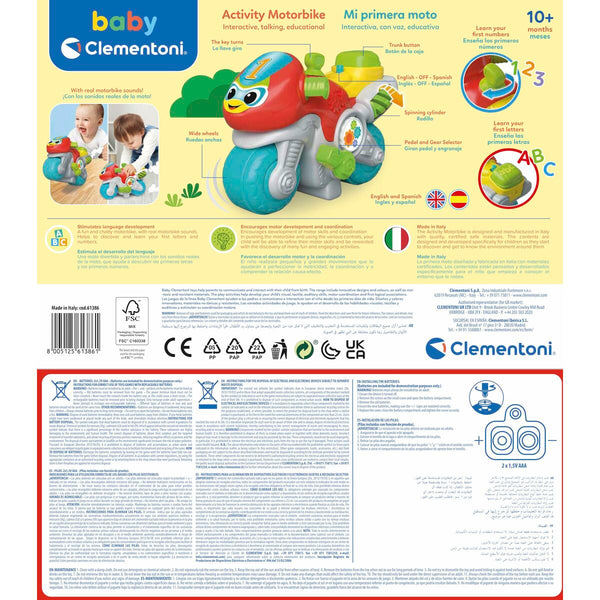 Moto Correpasillos Clementoni Bunt 30 x 21 x 13 cm