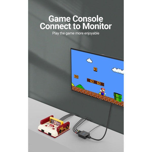 RCA-zu-HDMI-Adapter Vention AEFB0 Schwarz