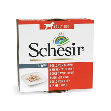 Nassfutter Agras Pet Foods SCHESIR in jelly Chicken with beef Huhn 150 g