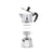 Italienische Kaffeemaschine Bialetti Moka Express Silberfarben Aluminium Metall 60 ml 1 Tasse