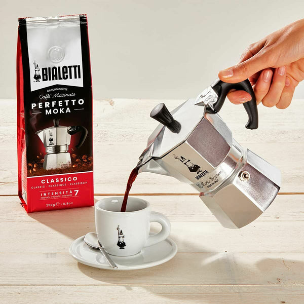 Italienische Kaffeemaschine Bialetti 0001165/X4 Silberfarben Metall Edelstahl Aluminium 1 L