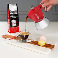 Italienische Kaffeemaschine Bialetti Moka Induction Schwarz Edelstahl Aluminium 200 ml 4 Kopper
