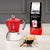 Italienische Kaffeemaschine Bialetti Moka Induction Schwarz Edelstahl Aluminium 200 ml 4 Kopper
