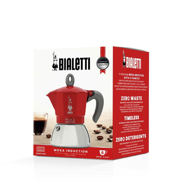 Italienische Kaffeemaschine Bialetti Moka Induction rouge Metall