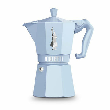 Italienische Kaffeemaschine Bialetti MOKA EXCLUSIVE Blau Aluminium 6 Tassen