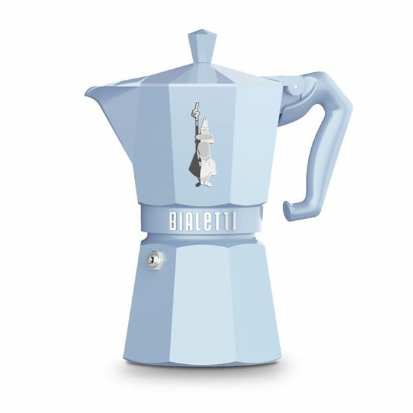 Italienische Kaffeemaschine Bialetti MOKA EXCLUSIVE Blau Aluminium 6 Tassen
