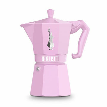 Italienische Kaffeemaschine Bialetti MOKA EXCLUSIVE Rosa Aluminium 6 Tassen