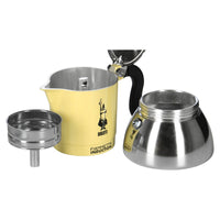 Italienische Kaffeemaschine Bialetti 29591 Gelb Edelstahl Aluminium 200 ml 4 Kopper