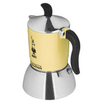 Italienische Kaffeemaschine Bialetti 29591 Gelb Edelstahl Aluminium 200 ml 4 Kopper