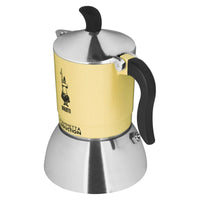 Italienische Kaffeemaschine Bialetti 29591 Gelb Edelstahl Aluminium 200 ml 4 Kopper