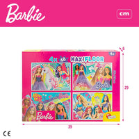Set mit 4 Puzzeln Barbie MaxiFloor 192 Stücke 35 x 1,5 x 25 cm