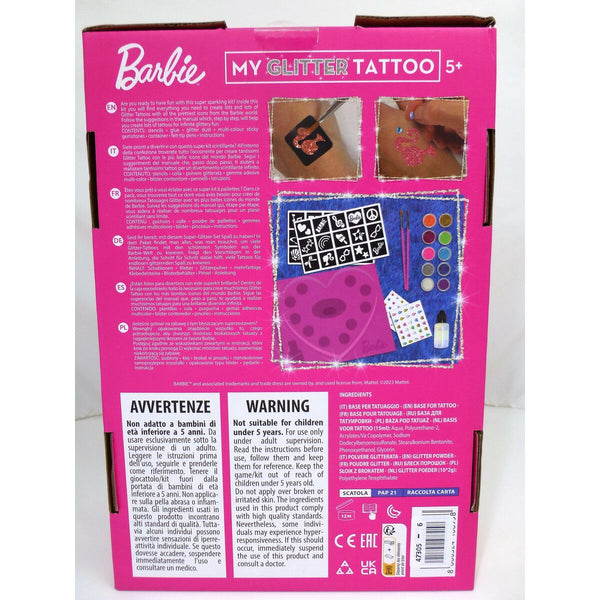 Temporäre Tatoos Barbie My Glitter Tattoo Glitzernd 20 Stücke