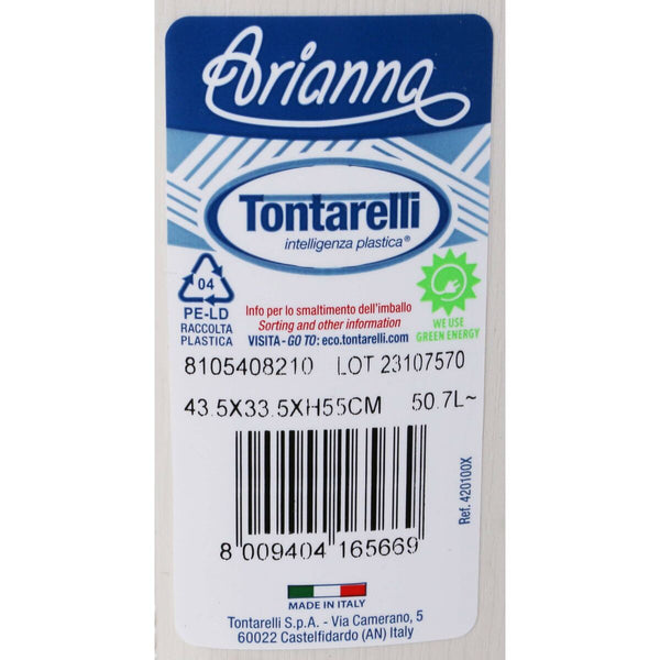 Wäschekorb Arianna Angora Tontarelli 8105408_210EAN (43,5 x 33,5 x 55 cm) 44 x 35 x 44 cm
