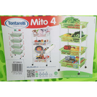 Gemüsewagen Tontarelli Mito 4 grün 40 x 29 x 62 cm