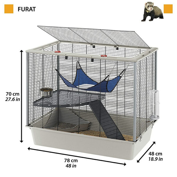 Käfig Ferplast 57059814 Metall Kunststoff 70 x 70 x 48 cm