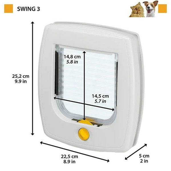 Katzenklappe Ferplast Swing Grau 22,5 x 5,5 x 5 cm