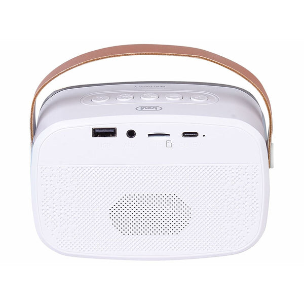 Lautsprecher mit Karaoke Mikrofon Trevi Trevi XR 8A01 MINI PARTY Weiß