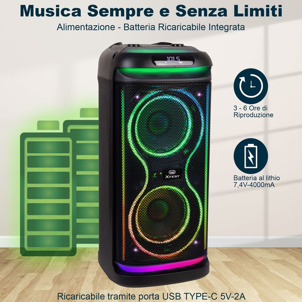 Tragbare Lautsprecher Trevi Trevi XF 650 KB