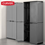 Schrank Curver Dunkelgrau Kunststoff 68 x 166 x 39 cm