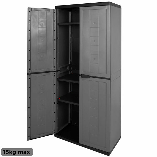 Schrank Curver Dunkelgrau Kunststoff 68 x 166 x 39 cm