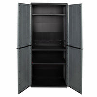 Schrank Curver Dunkelgrau Kunststoff 68 x 166 x 39 cm