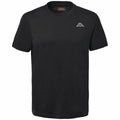 Herren Kurzarm-T-Shirt Kappa Cafers Slim Schwarz