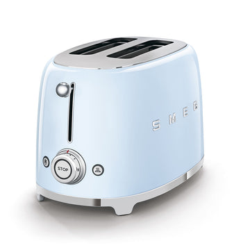 Toaster Smeg TSF01PBEU Edelstahl Vintage Blau 50er Jahre 950 W