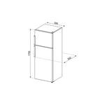 Kühl-Gefrierkombination Smeg FD32F Weiß